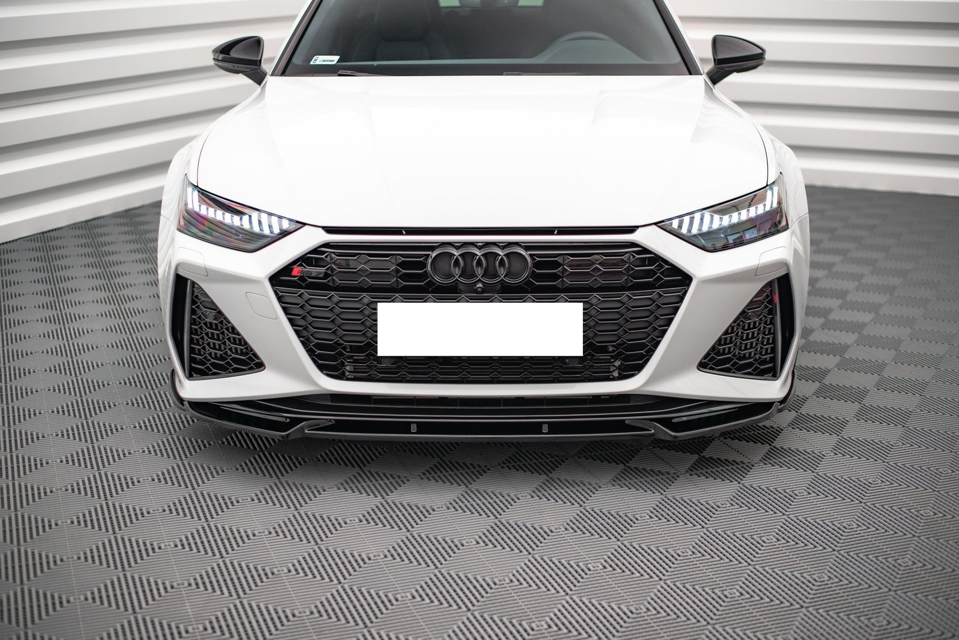 AUDI A6 C8 RS6 2018+ SPLITTER SOTTO PARAURTI ANTERIORE LAMA 0019 AUTOELEGANCERICAMBI