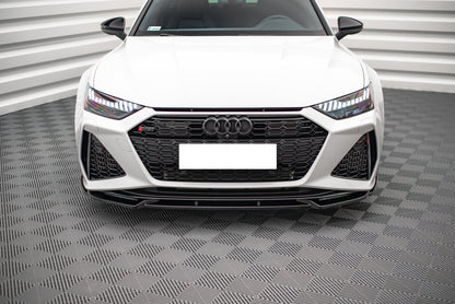 AUDI A6 C8 RS6 2018+ SPLITTER SOTTO PARAURTI ANTERIORE LAMA 0019 AUTOELEGANCERICAMBI