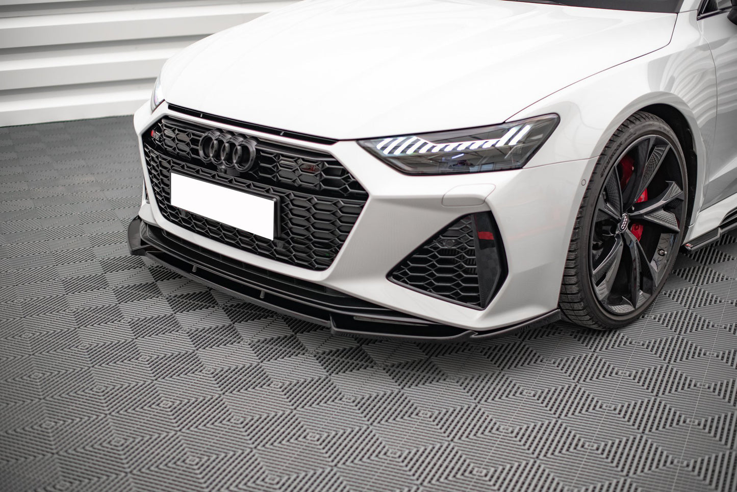 AUDI A6 C8 RS6 2018+ SPLITTER SOTTO PARAURTI ANTERIORE LAMA 0019 AUTOELEGANCERICAMBI