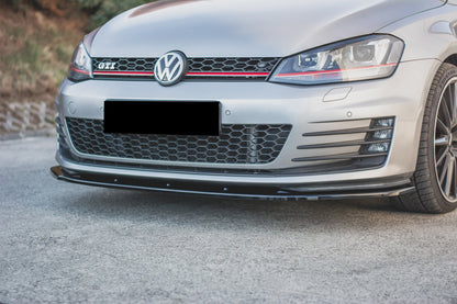 FRONT BUMPER UNDER VW GOLF 7 GTI 2012-2016 ABS BLACK SPLITTER 0160