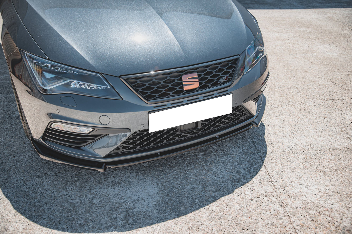 SPLITTER FOR SEAT LEON 2017+ CUPRA FR UNDER FRONT BUMPER BLACK