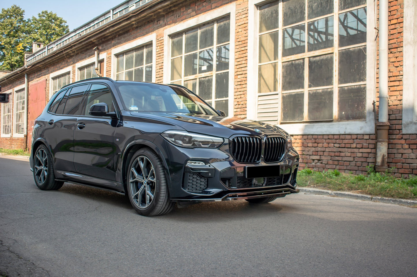 SPLITTER BMW X5 G05 M UNDER FRONT BUMPER ABS GLOSSY BLACK BLADE