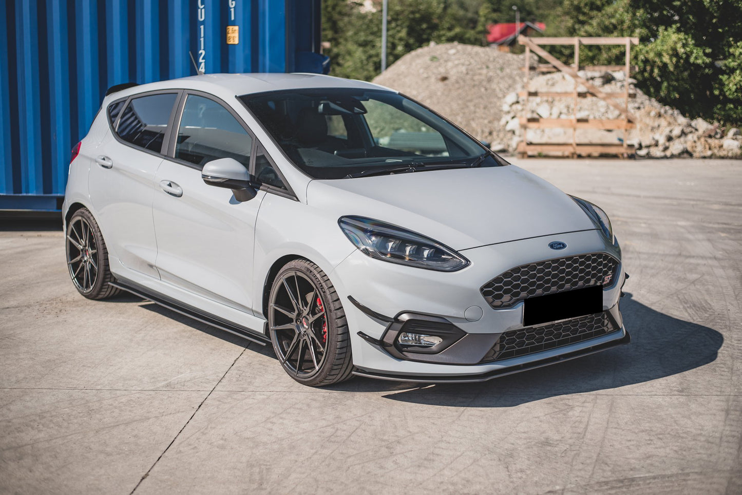 FORD FIESTA MK8 VII SPLITTER UNDER SIDE SKIRTS ABS GLOSS BLACK 0070
