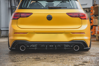 REAR DIFFUSER FOR VW GOLF 8 2019+ UNDER BUMPER TIP GTI BLACK