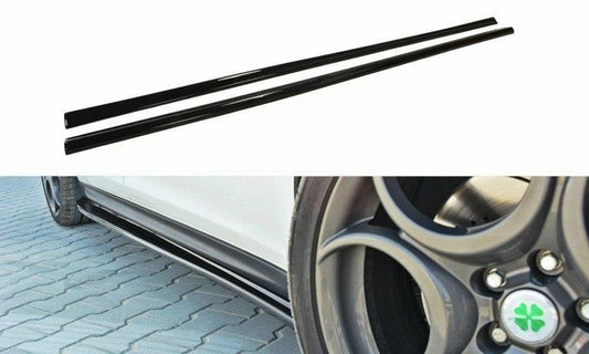 ALFA ROMEO GIULIETTA DAL 2010+ FLAPS SOTTO MINIGONNE ABS / PLASTIC NERO LUCIDO AUTOELEGANCERICAMBI