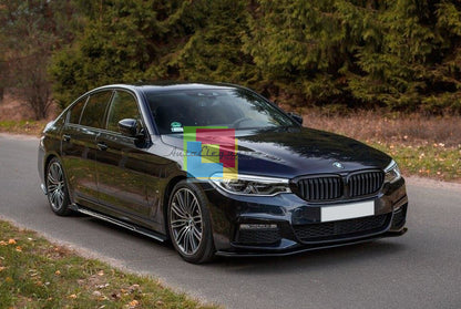 LAME BMW SERIE 5 G30 G31 SPLITTER SOTTO MINIGONNE LATERALI ABS NERO LUCIDO 0038