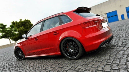 AUDI A3 8V BERLINA SPORTBACK SPOILER SPLITTER SOTTO MINIGONNE ABS NERO AUTOELEGANCERICAMBI