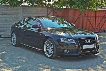 FLAPS UNDER SIDE SKIRTS AUDI A5 COUPE ABS GLOSSY BLACK 0129