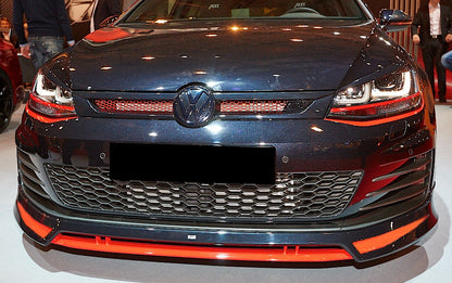 VW GOLF 7 MK7 2012-2016 FRONT SPOILER UNDER BUMPER SPORTS TUNING