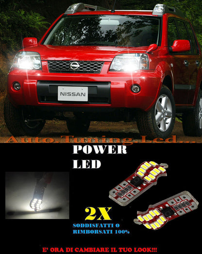 LUCI POSIZIONE NISSAN X-TRAIL 01-07 CANBUS T10 BIANCO 20 LED SUPER QUALITA