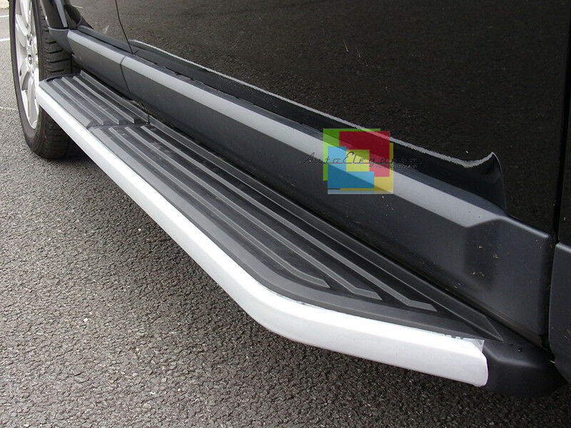 LAND ROVER DISCOVERY 3 / 4  PEDANE SOTTO PORTA LATERALI IN ALLUMINIO & ABS