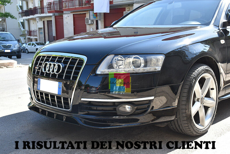 SPOILER ANTERIORE AUDI A6 4F 04-08 AVANT BERLINA SOTTO PARAURTI LOOK SLINE S6