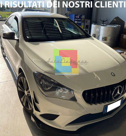 SPLITTER FOR MERCEDES CLA C117 BLADES UNDER SIDE SKIRTS ABS GLOSSY BLACK