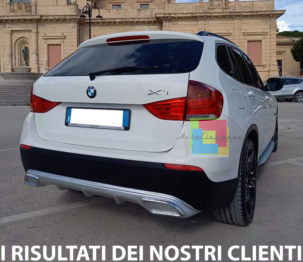 BMW X1 E84 2009-2015 DIFFUSORE SOTTO PARAURTI DIFFUSORE TERMINALI OVALI ABS AUTOELEGANCERICAMBI