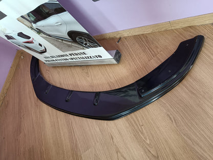 UNDER FRONT BUMPER VW CADDY IV 2015+ ABS GLOSSY BLACK SPLITTER 0208