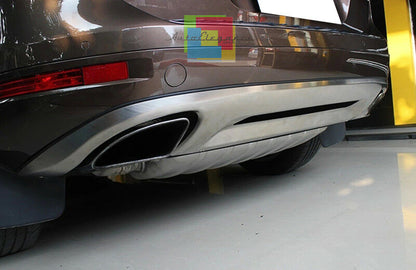 SOTTO PARAURTI VW TOUAREG 2010-2014 ANTERIORE E POSTERIORE ACCIAIO INOX