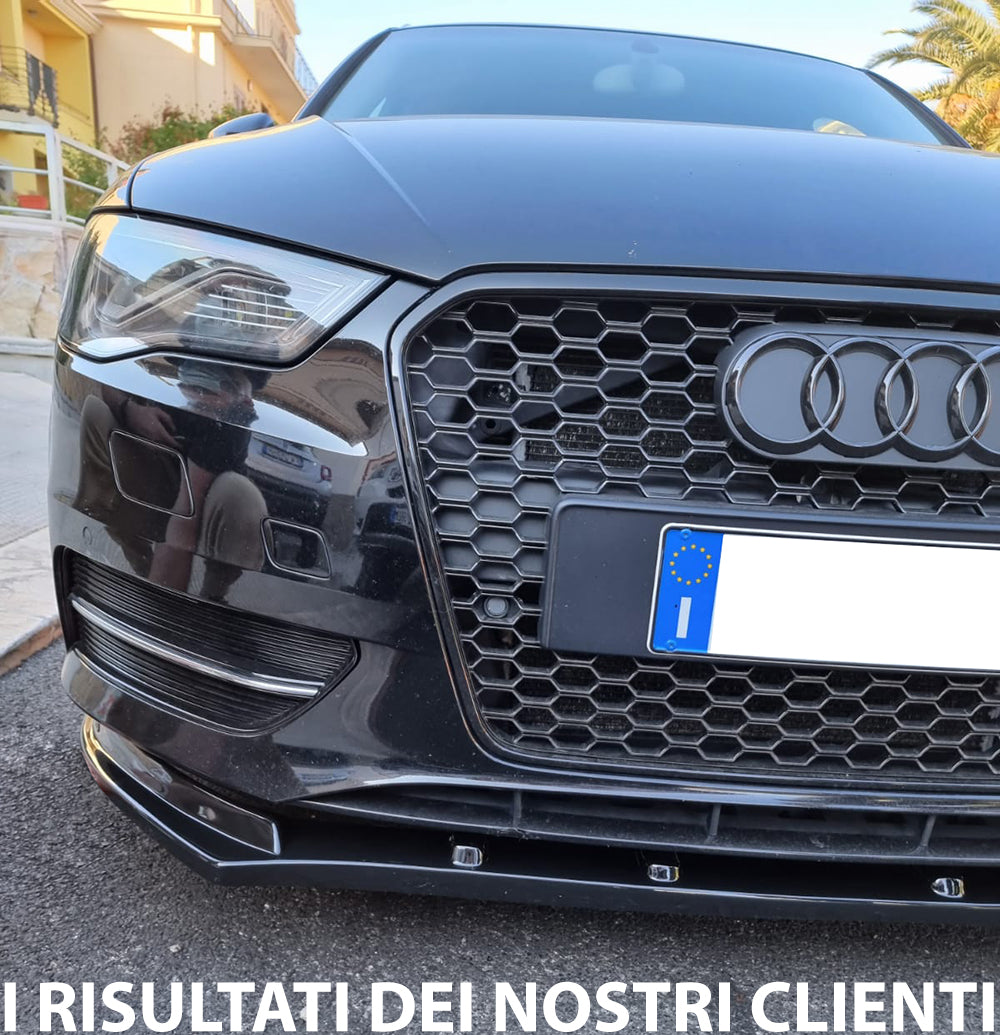 FRONT BUMPER SPLITTER FOR AUDI A3 8V STANDARD 2012-2015 ABS SPOILER
