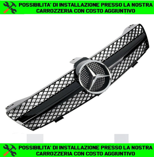 Front Grille Sport Gloss GRILL AMG Look for Mercedes W219 CLS Class 04-08