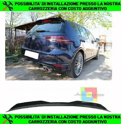 VW GOLF 7 VII 2012-2020 SPOILER TETTO POSTERIORE AGGIUNTIVO GTI LOOK ABS NERO