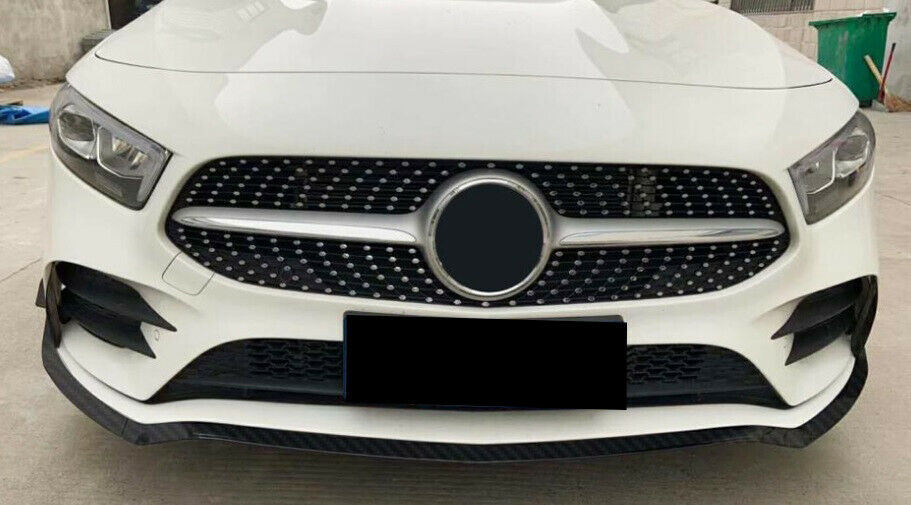 MERCEDES A W177 2018+ SPLITTER PARAURTI ANTERIORE LIP SPOILER CARBONIO AMG A45