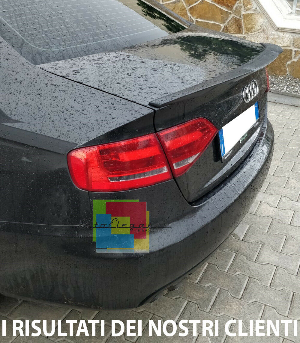 SPOILER LOOK RS4 POSTERIORE COFANO AUDI A4 B8 8K BERLINA 2008-2015 IN ABS /