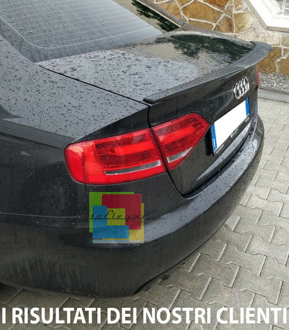 SPOILER LOOK RS4 POSTERIORE COFANO AUDI A4 B8 8K BERLINA 2008-2015 IN ABS /