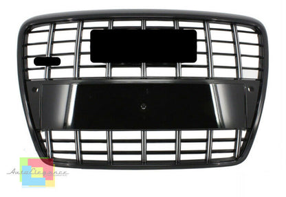 GRIGLIA ANTERIORE AUDI A6 4F 2004-2011 AVANT BERLINA CALANDRA S6 NERO LUCIDO