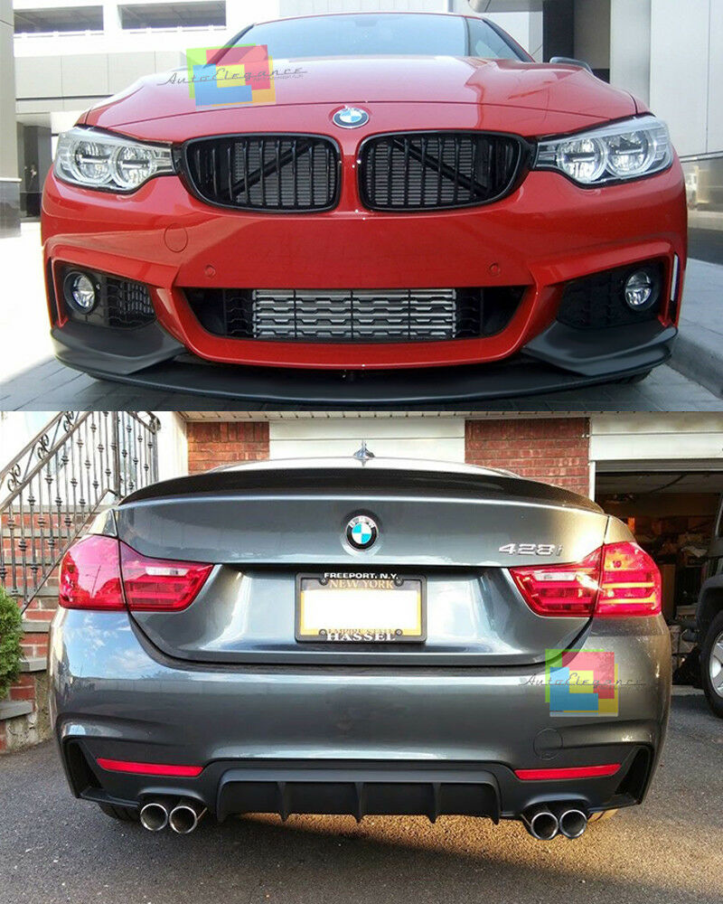 M PERFORMANCE - SOTTO PARAURTI FRONTE RETRO BMW SERIE 4 F32 F33 F36 2013 IN POI