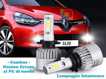 LAMPADE FENDINEBBIA A LED CREE RENAULT CLIO 2012+ CAMBUS BIANCO GHIACCIO