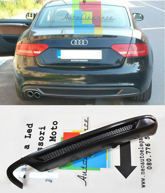 REAR DIFFUSER EXTRACTOR AUDI A5 8T COUPE 07-11 LOOK S-LINE S5