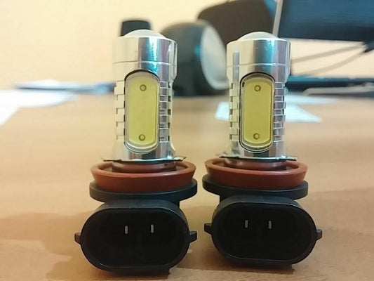 2x LAMPADE FENDINEBBIA H8 LED CREE CANBUS 6000K BIANCO GIACCIO XENON FIAT 500X AUTOELEGANCERICAMBI