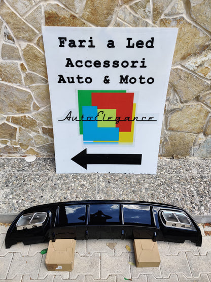 MERCEDES A W176 2012+ DIFFUSORE SOTTO PARAURTI + TERMINALI CROMATI AMG A45