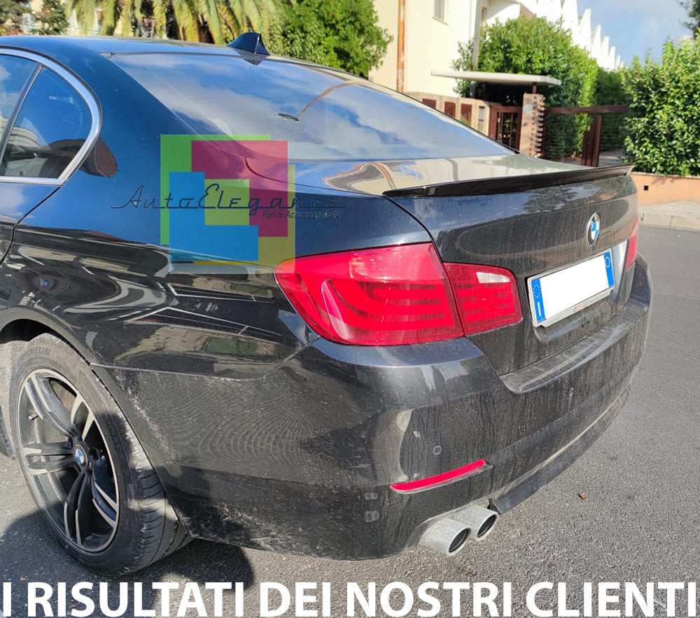 SPOILER POSTERIORE SUL COFANO BMW SERIE 5 F10 BERLINA NERO LUCIDO LOOK M SPORT