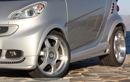 SMART FORTWO 451 SET 4 PIECES SPOILER MUDGUARDS WIDEENED IN ABS