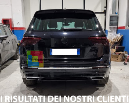 VW TIGUAN II 2016+ REAR BUMPER DIFFUSER RLINE LOOK IN ABS