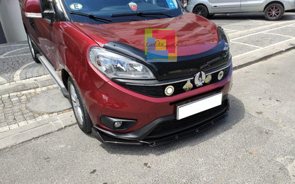 SPLITTER FIAT DOBLO 2010+ STANDARD LIP GLOSSY BLACK UNDER BUMPER ABS