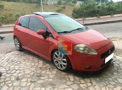 FIAT GRANDE PUNTO EVO FLAPS SOTTO MINIGONNE LATERALI ABS NERO LUCIDO