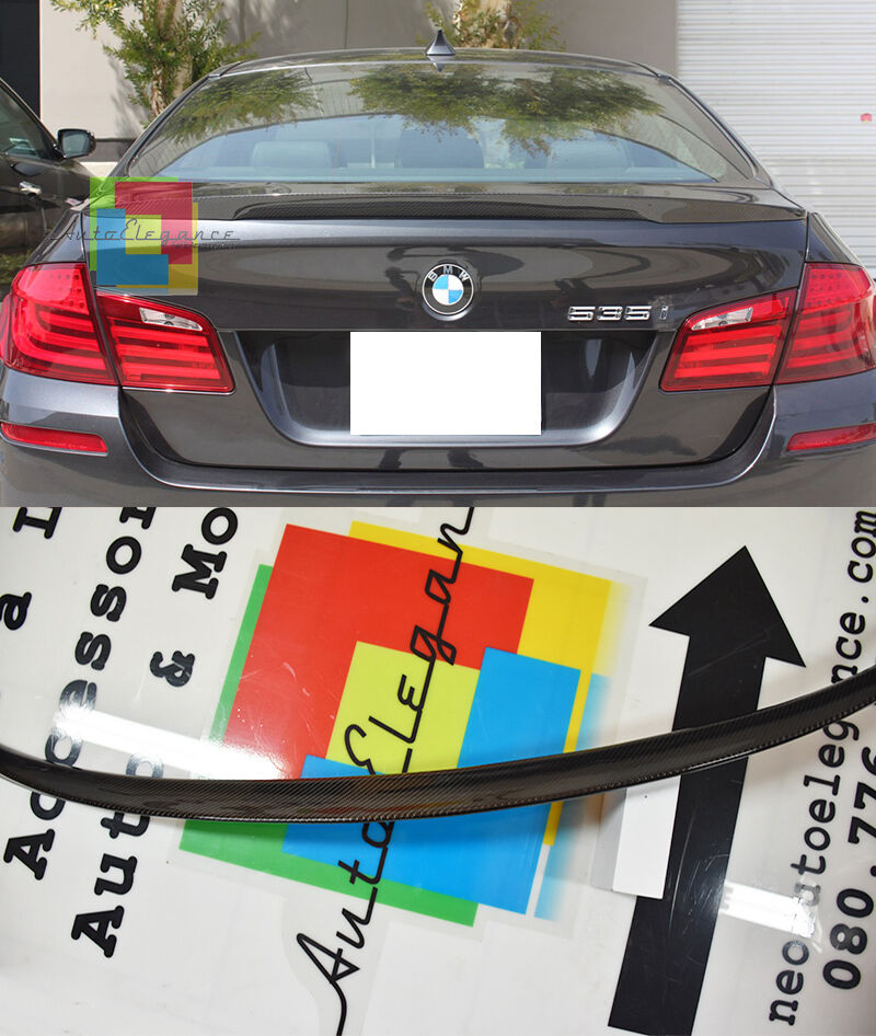 DEFLETTORE POSTERIORE BMW SERIE 5 F10 F18 SPOILER SUL COFANO IN CARBONIO