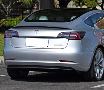 TESLA MODEL 3 2017+ REAR HOOD SPOILER SPORTY LOOK - ABS