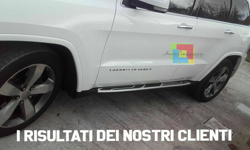 COPPIA PEDANE LATERALI JEEP GRAND CHEROKEE 2010-2017 SOTTOPORTA ANTI SCIVOLO -1 AUTOELEGANCERICAMBI