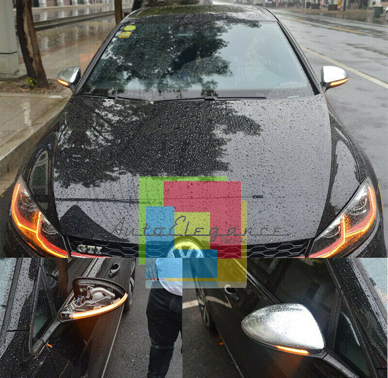 VW GOLF 7 / 7.5 2012 ONWARDS DYNAMIC LED INDICATOR FOR SIDE MIRRORS SMOKE LOOK