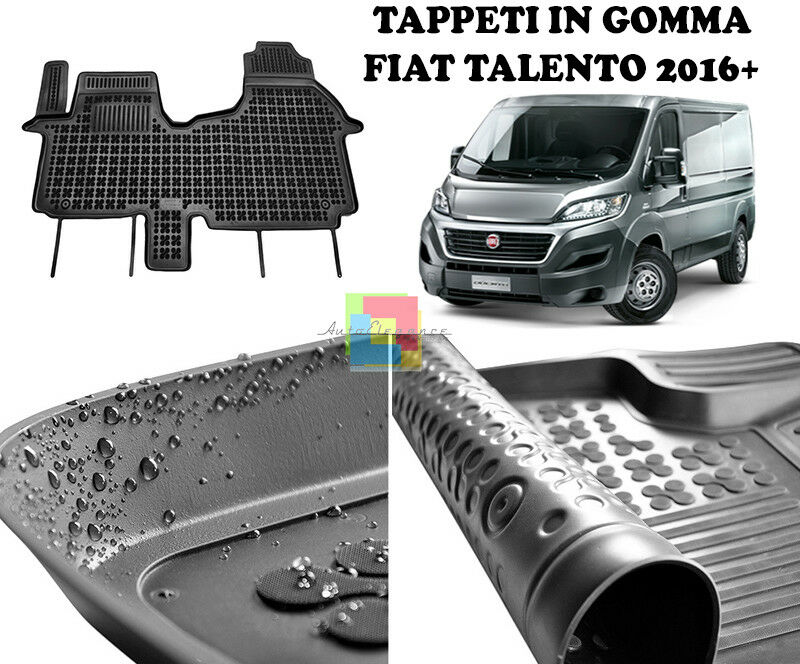 FIAT TALENTO 2016 IN POI TAPPETINI AUTO IN GOMMA - TAPPETI TOP QUALITA -1-