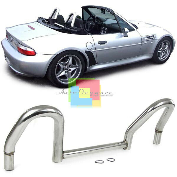 ROLL BAR CROMATO - BMW Z3 E36 ROADSTER 1995 AL 2003 TUBOLARE INOX SUPER DESIGN