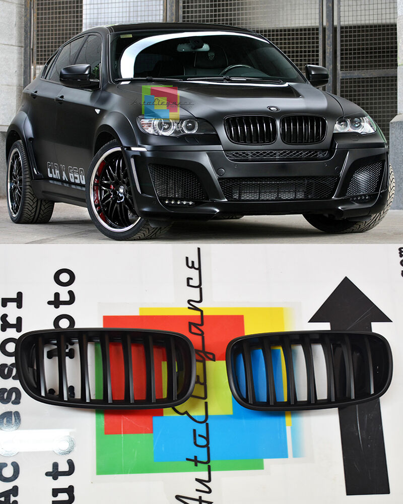 GRIGLIA ANTERIORE CALANDRA NERA LOOK M PER BMW X6 E71 2008+