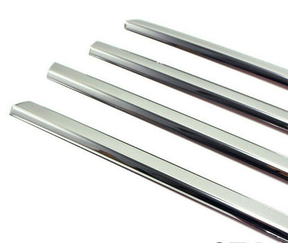 ADHESIVE MOULDINGS FIAT TIPO SW 2015+ CHROME WINDOW FRAMES STAINLESS STEEL.