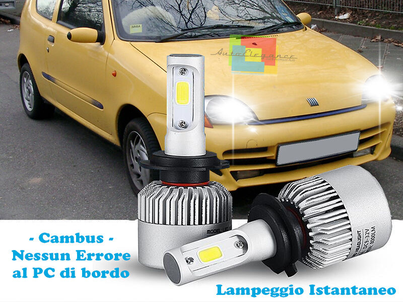 LAMPADE ABBAGLIANTI ANABBAGLIANTI LED FIAT 600 ISTANTANEO CREE ---