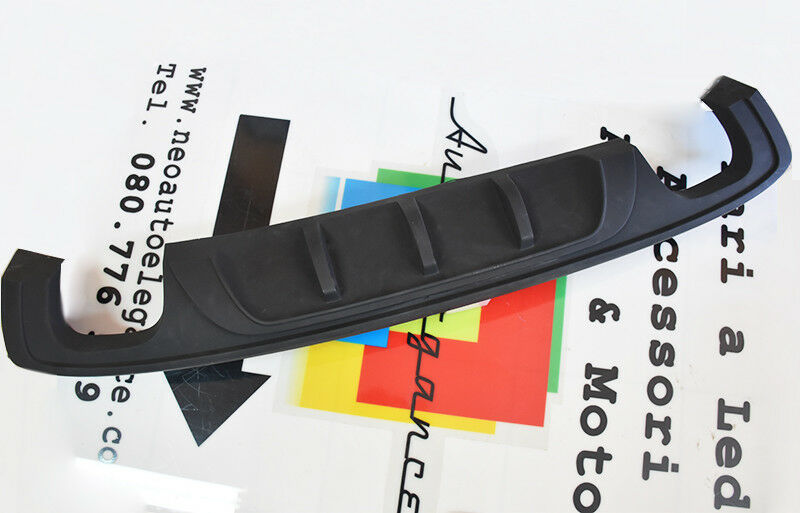SOTTO PARAURTI AUDI A3 8V 2012+ SPORTBACK DIFFUSORE POSTERIORE + TERMINALI INOX