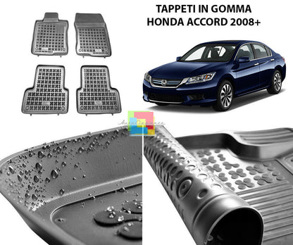 HONDA ACCORD 2008 ONWARDS RUBBER CAR MATS - TOP QUALITY MATS -1