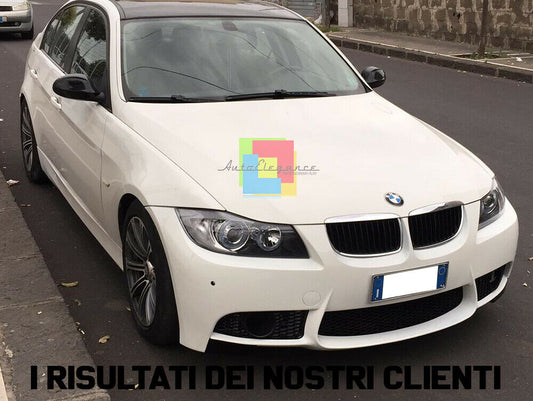 BMW SERIE 3 E90 E91 2004-2008 PARAURTI ANTERIORE + FENDINEBBIA LOOK M3 AUTOELEGANCERICAMBI