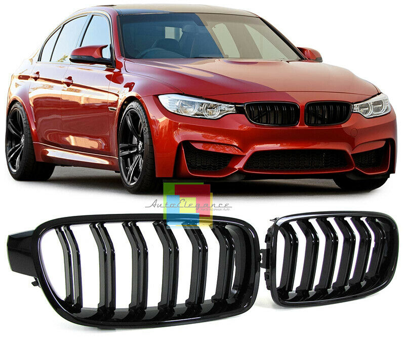 GRIGLIA ANTERIORE CALANDRA BLACK DOPPIA FASCIA M - BMW SERIE 3 F30 F31 2011+